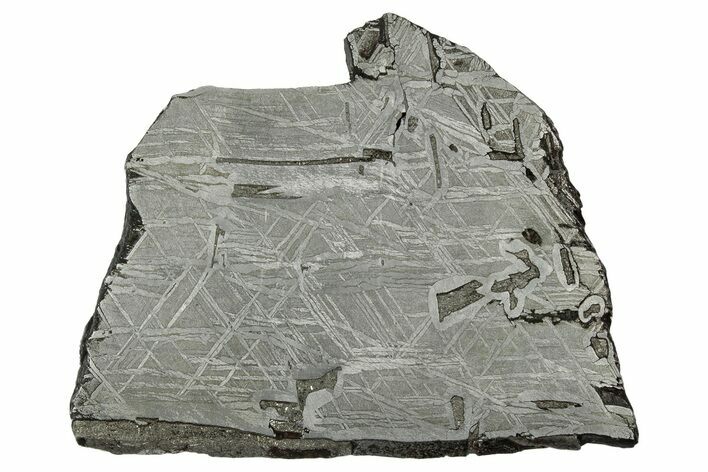 Etched Saint-Aubin Iron Meteorite Slice ( g) - France #346548